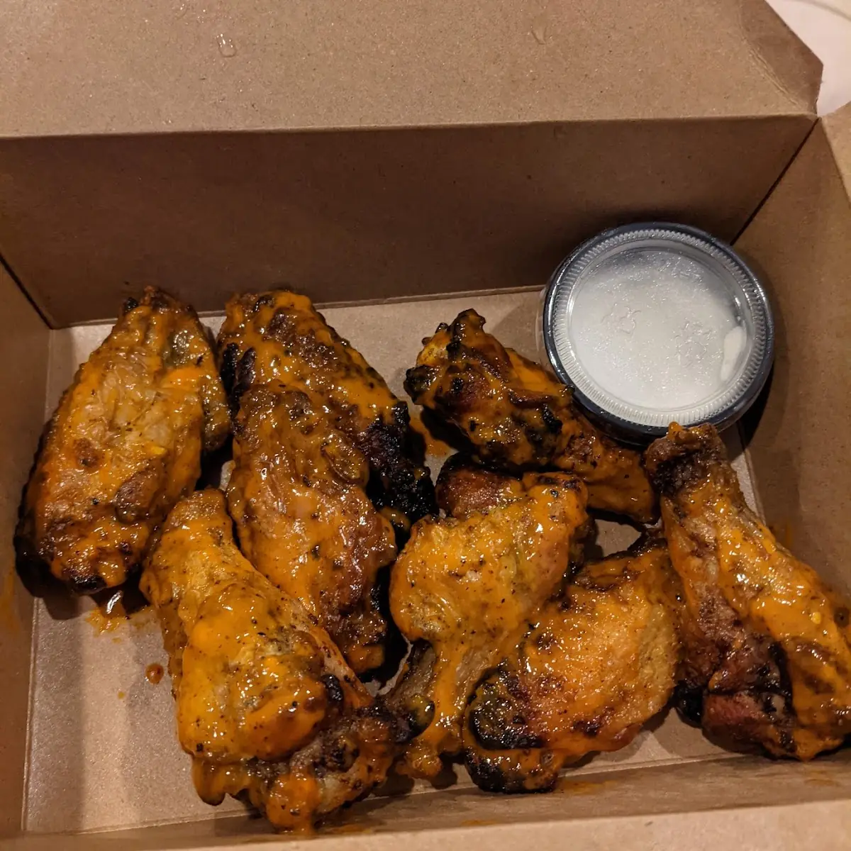 Buffalo Chicken Wings and Red Wagon Pizza
