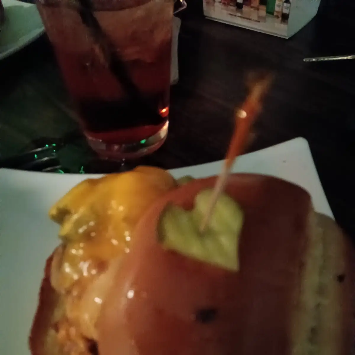 Peanut Butter Burger with a Heart Pickle on Top