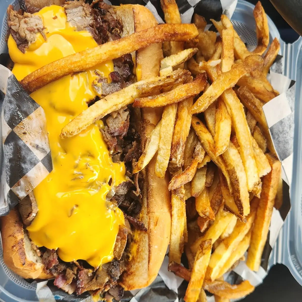 Pit Beef Cheesesteak with Nacho Cheese