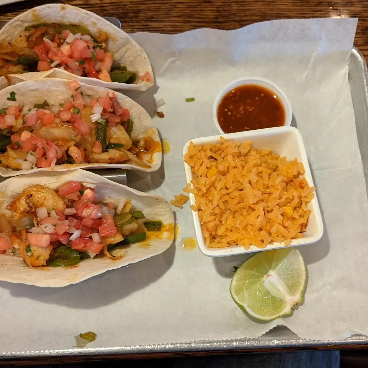 0 Shrimp Tacos 3 Pieces