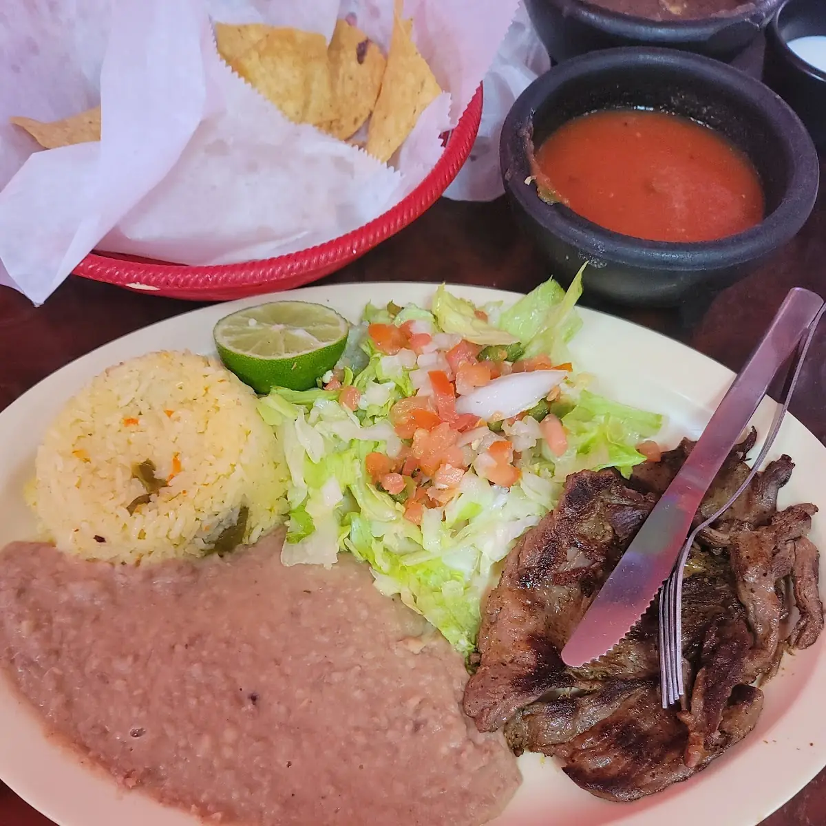 Plato de Carne Asada
