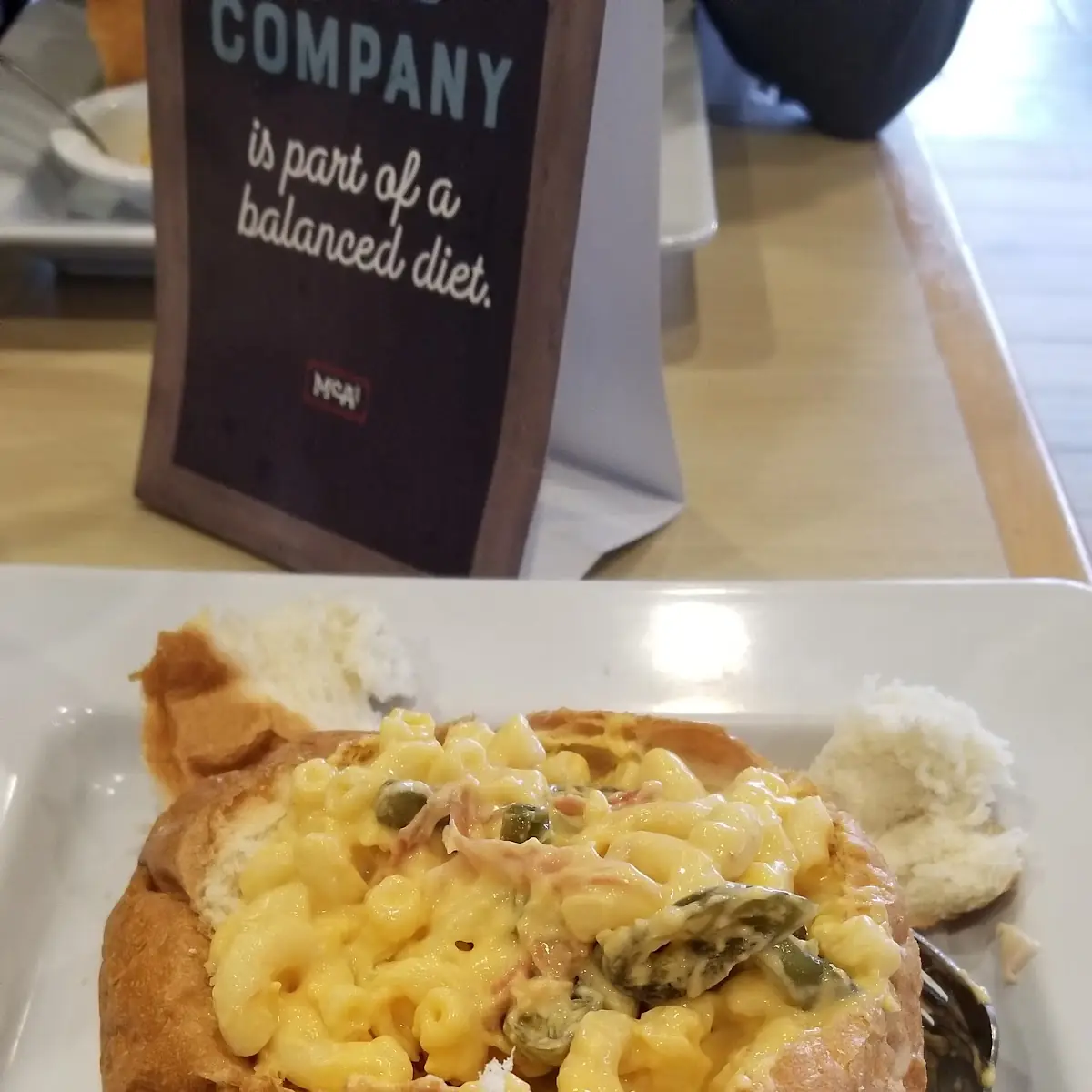 Mac and Cheese Bread Bowl