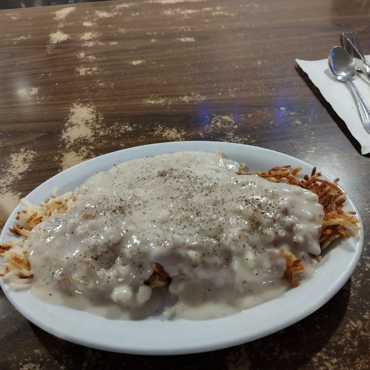 Hash Browns with Gravy