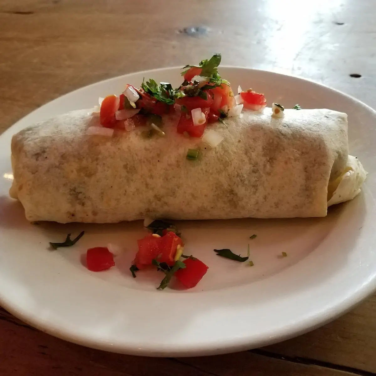 Breakfast Burrito with Black Beans and Avocado