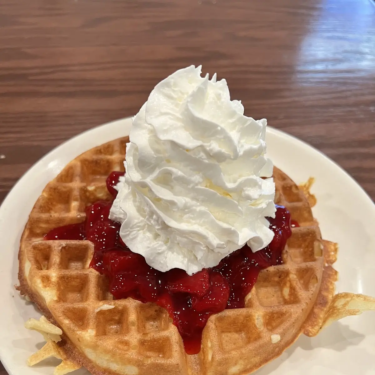 Belgian Waffle with Strawberry