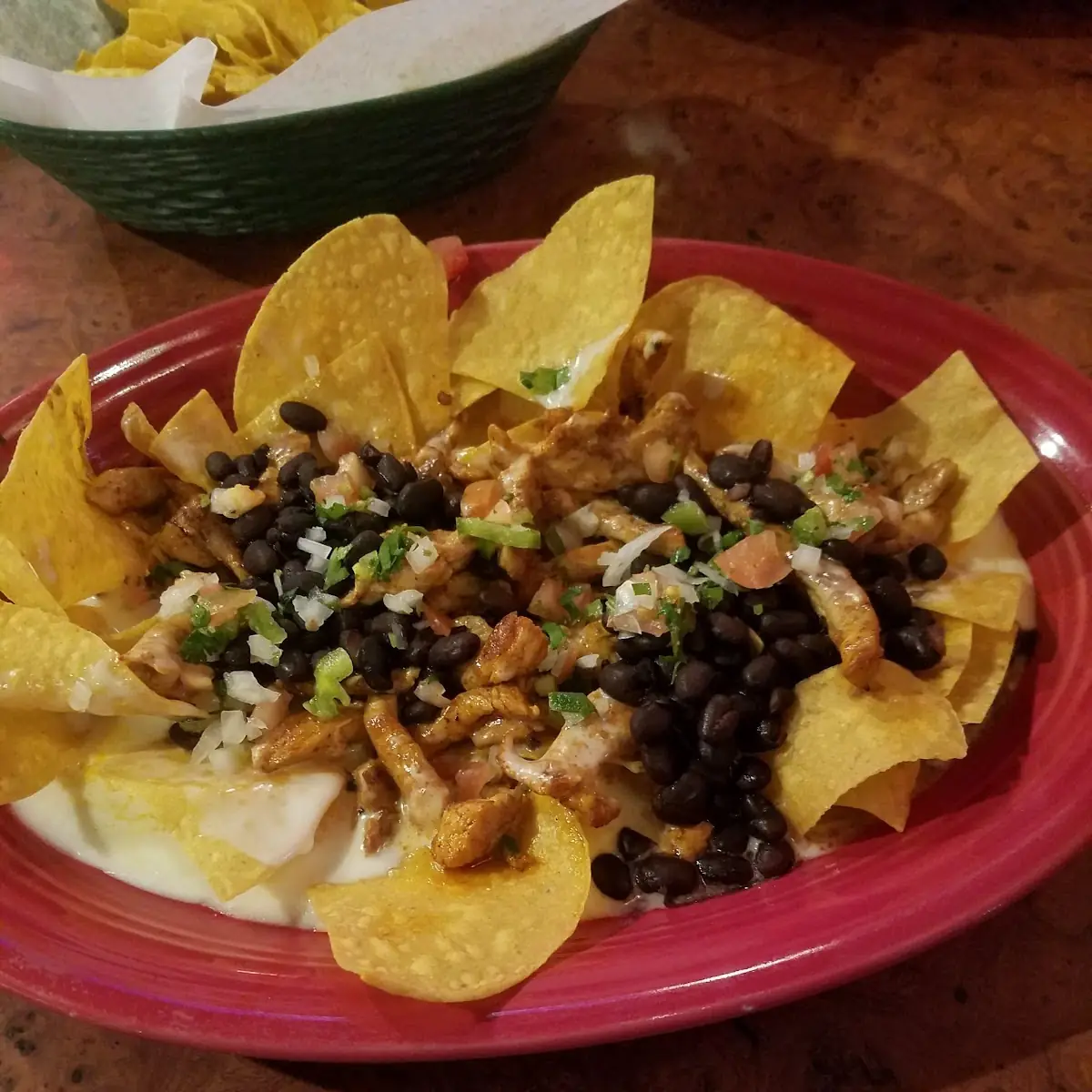 Nachos with Chicken & Black Beans