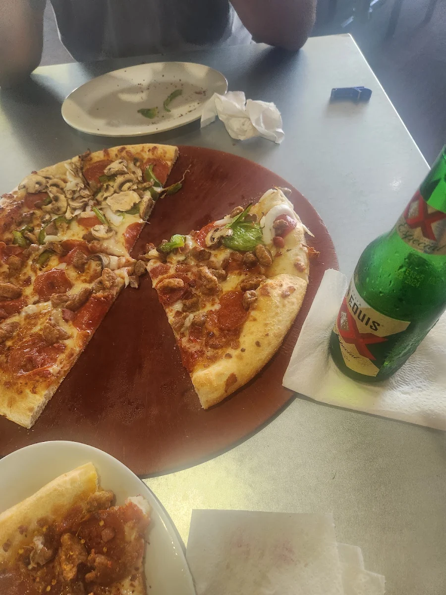 Pizza Supreme and Meat Lovers