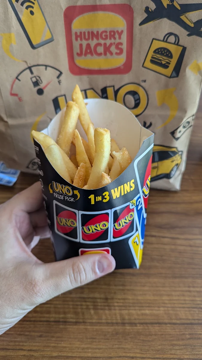 Large Fries, Hungry Jack's Burgers Nambour