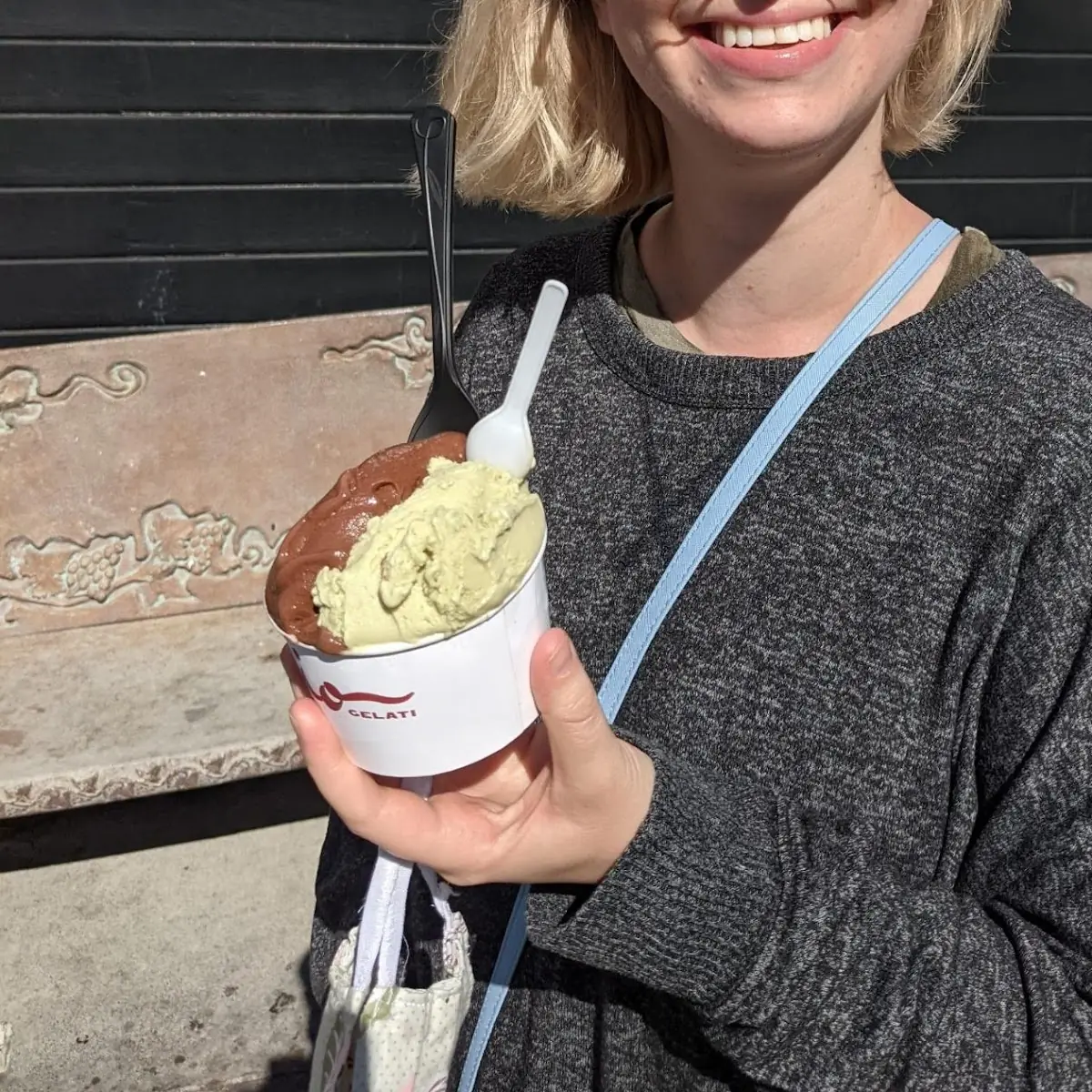 Chocolate Gelato Pistachio Gelato