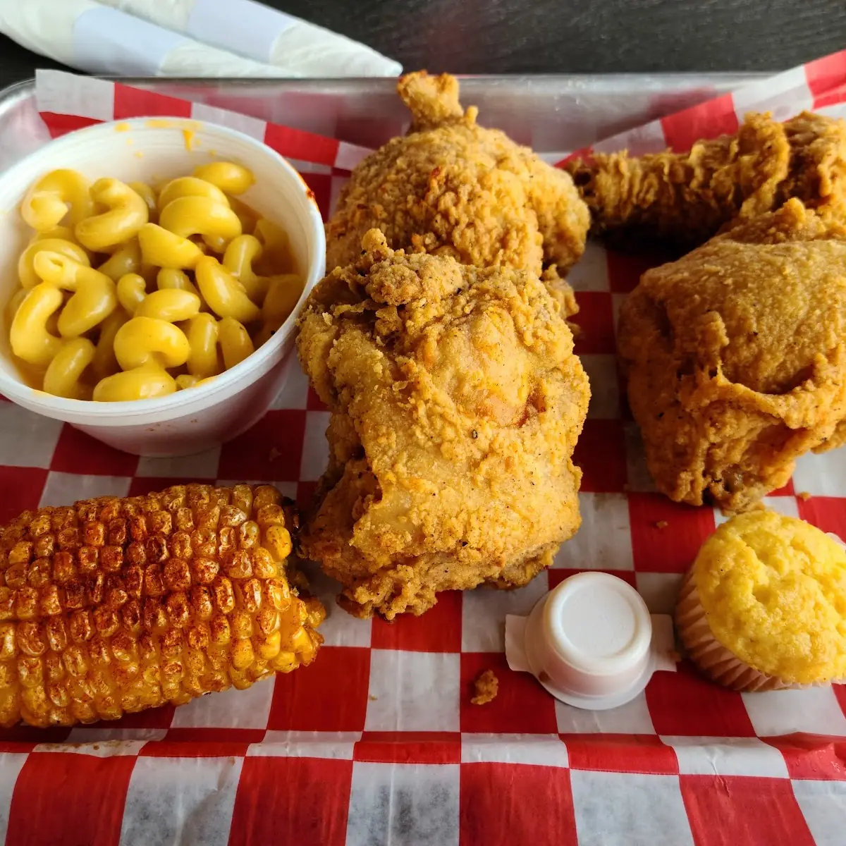 Deep Fried Corn and Mac and Cheese