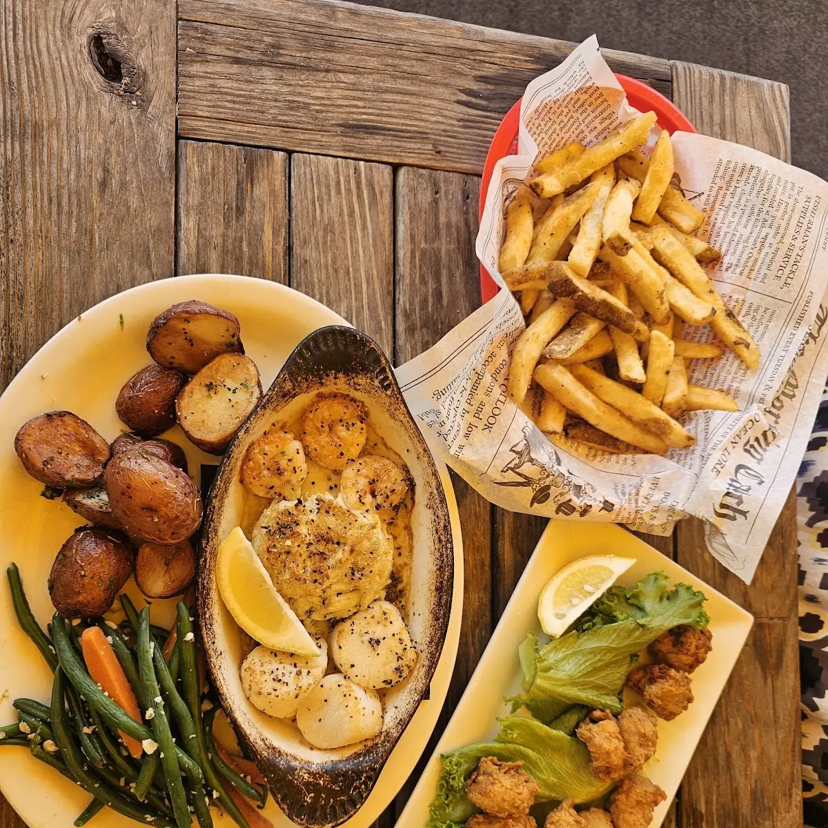 Broiled Seafood Trio