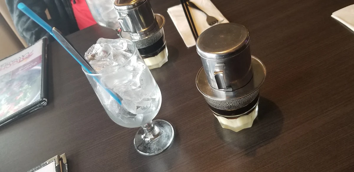 Vietnamese Style Iced Coffee with Condensed Milk, Vietnamese Restaurant