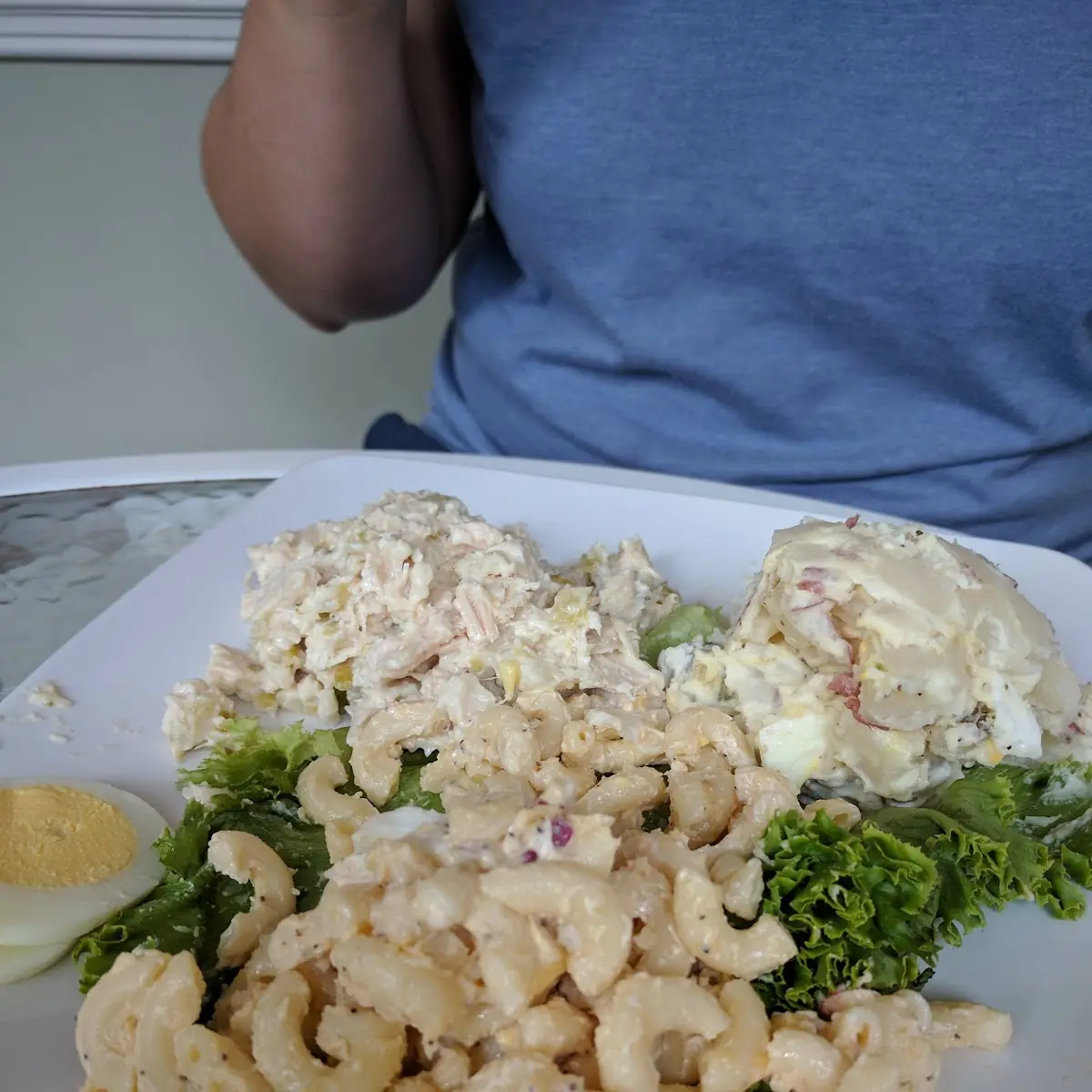 Macaroni Salad and Chicken Salad