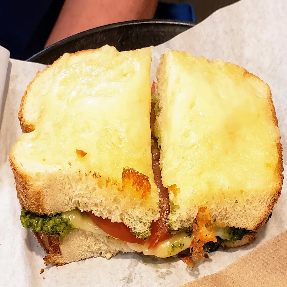 Pesto Cheese Sandwich
