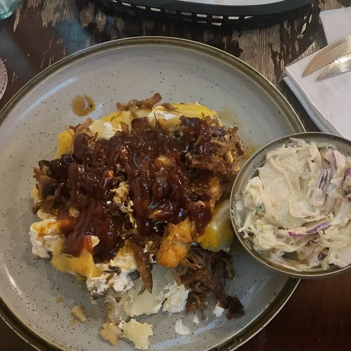 Stuffed Baked Potato with Pulled Pork
