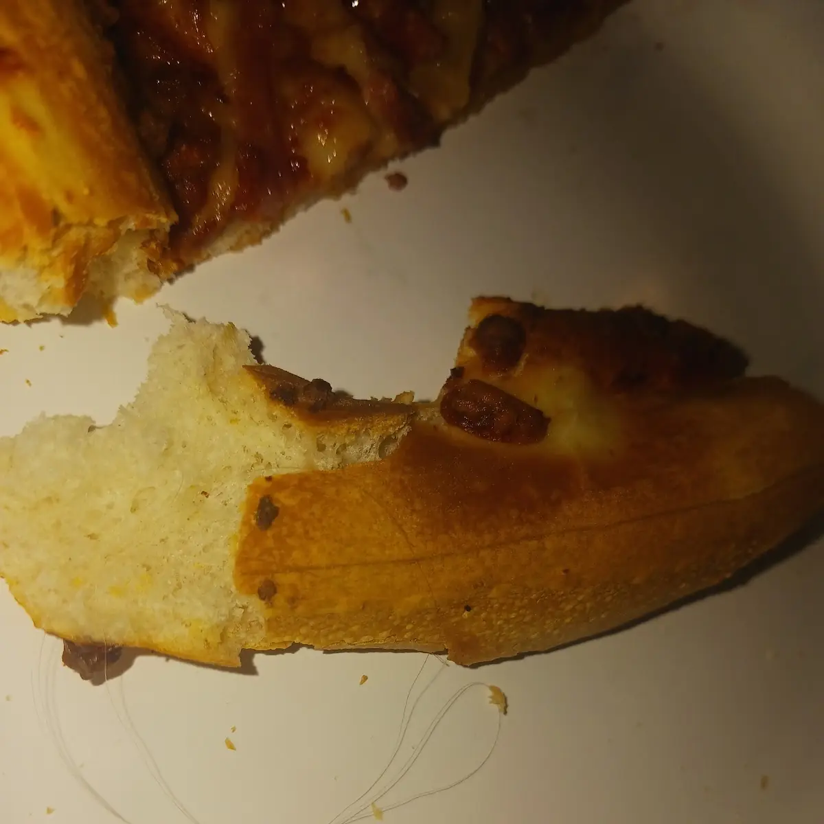 Hair in Pizza Crust