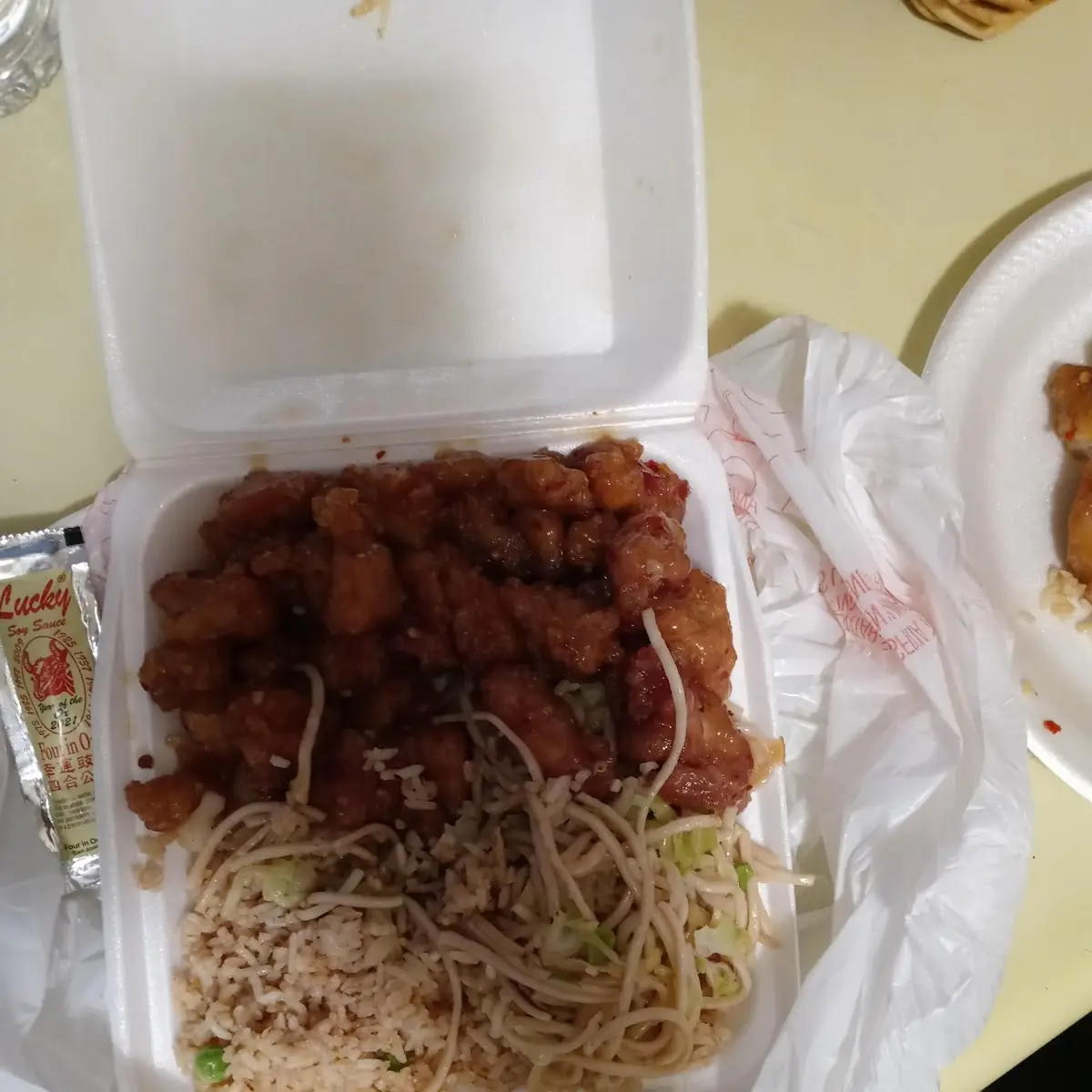 Orange Chicken Fried Rice Chow Mein