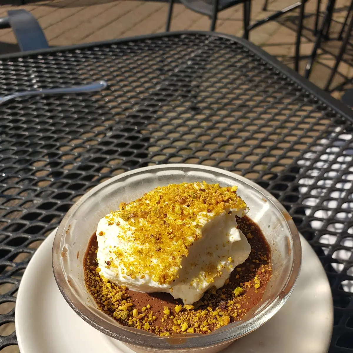 Chocolate Pistachio Pot De Creme
