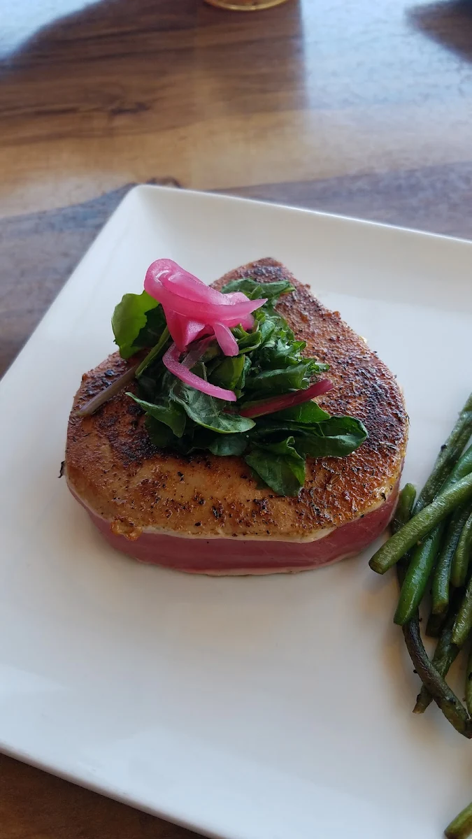 Tuna with String Beans and Smashed Potatoes