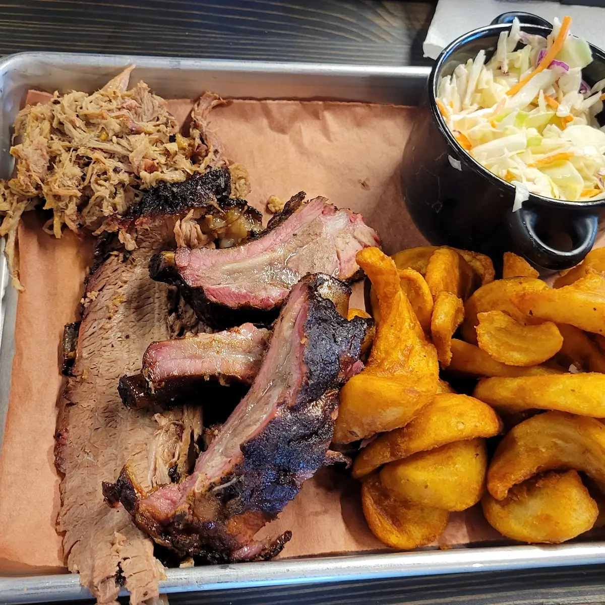 Half Rack Ribs with Sidewinder Fries