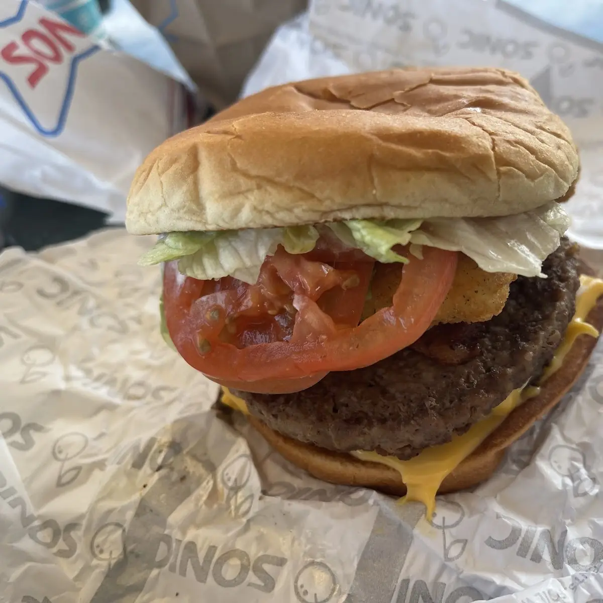 Supersonic Double Cheeseburger I Added Mozzarella Sticks Myself