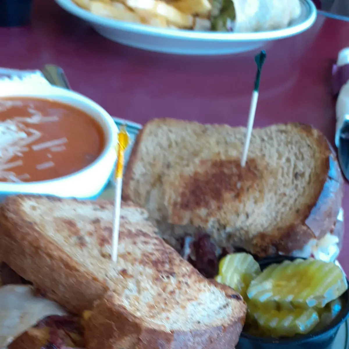 Grilled Cheese with Fresh Fruit & Fries