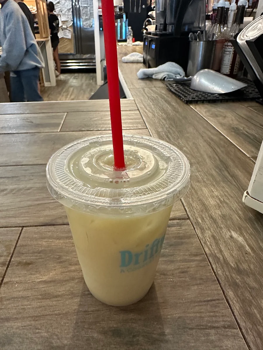 Iced Green Tea with Almond Milk