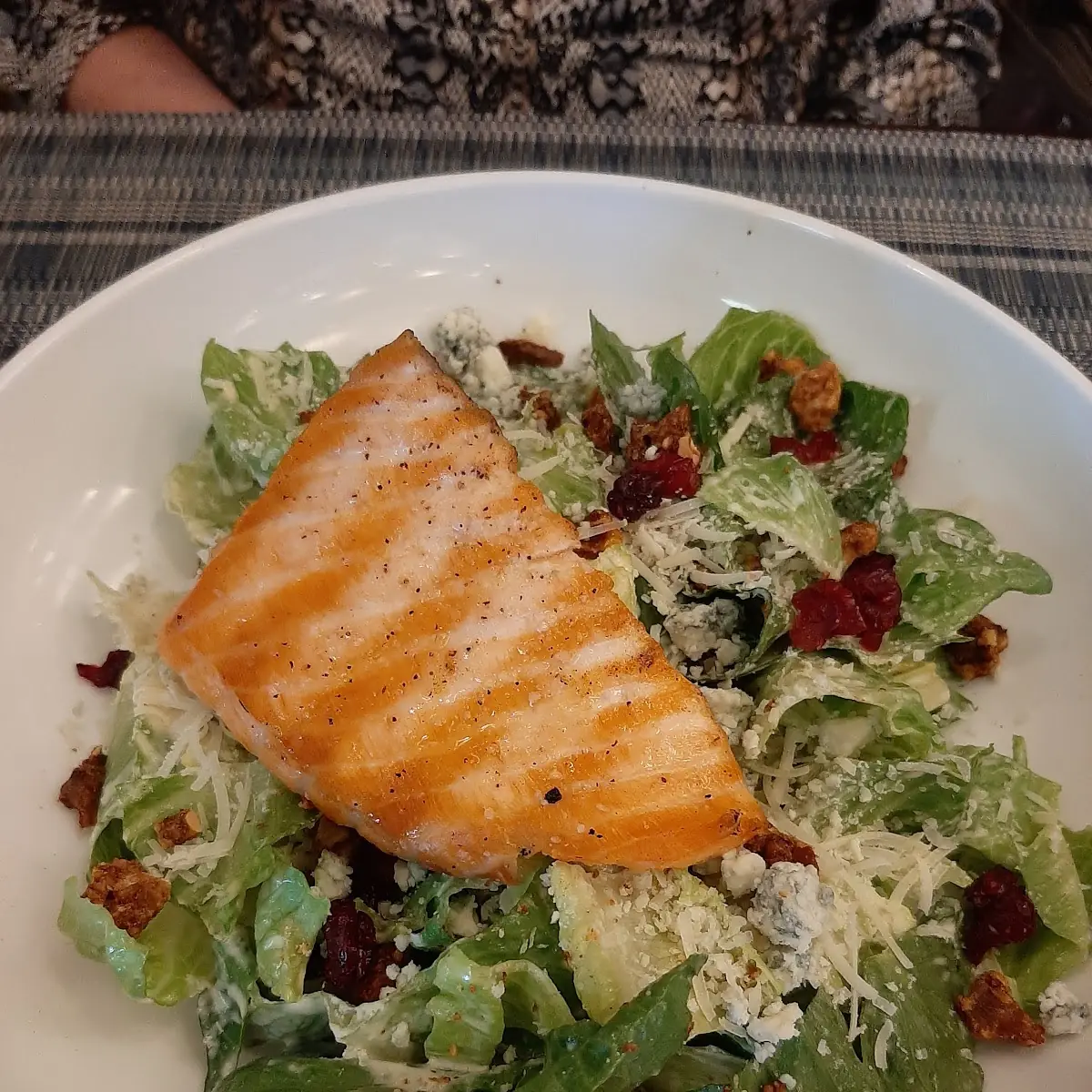 Grilled Salmon Ceaser Salad