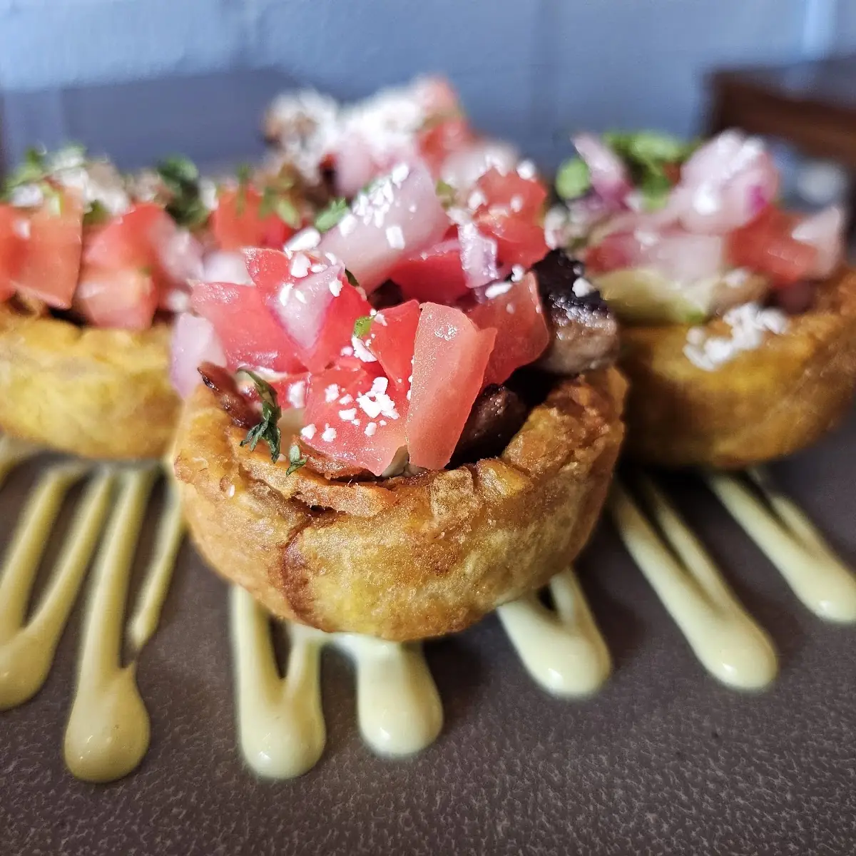 Tostones Rellenos w Pork