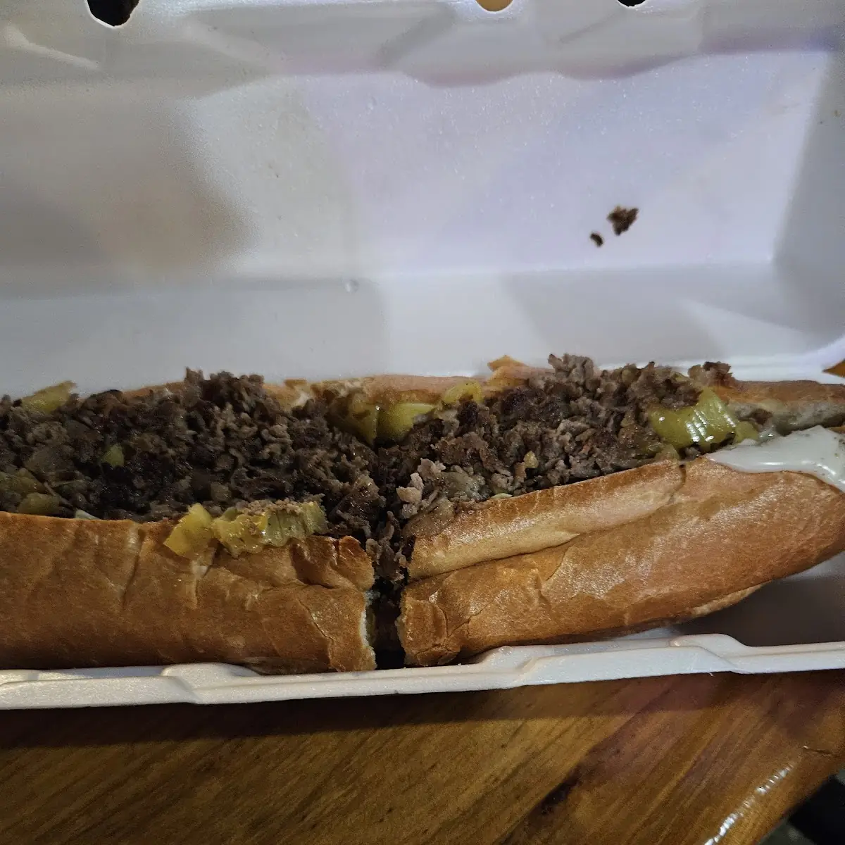 Garlic Bread Cheese Steak Hoagie