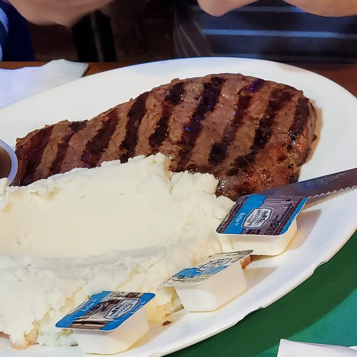 Steak with Mashed Potatoes