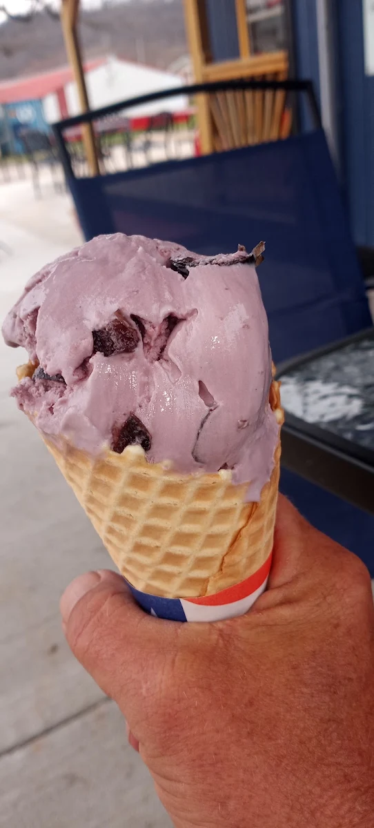 Black Cherry Waffle Cone