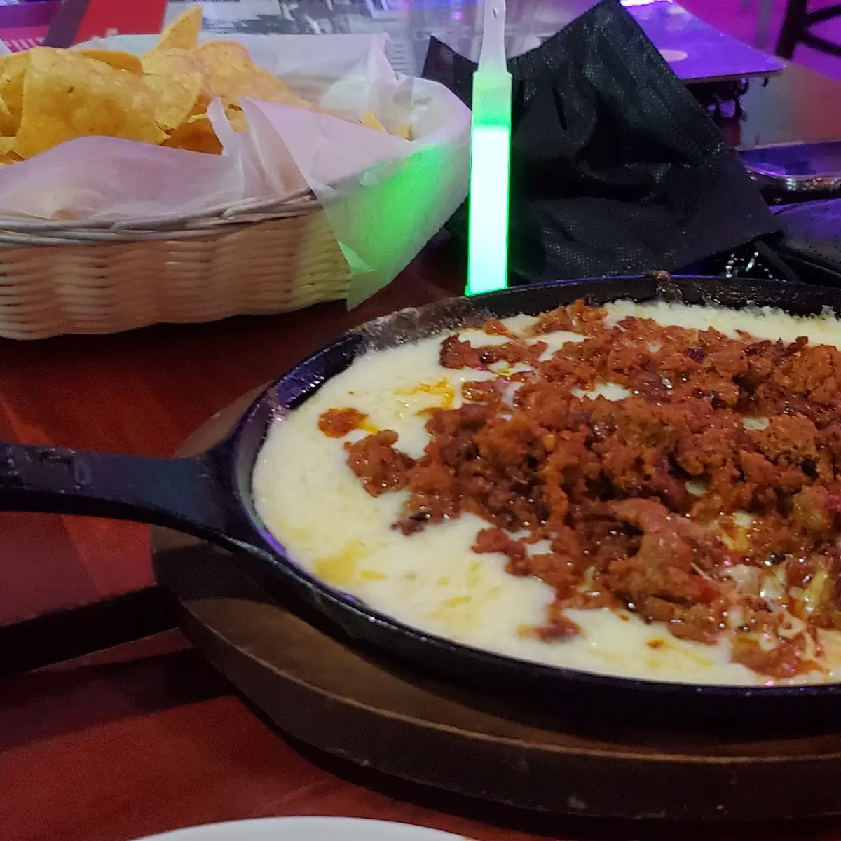 Queso Fundido with Chorizo El Perron
