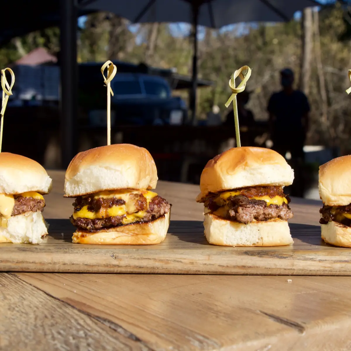 Tomato Bacon Jam Sliders