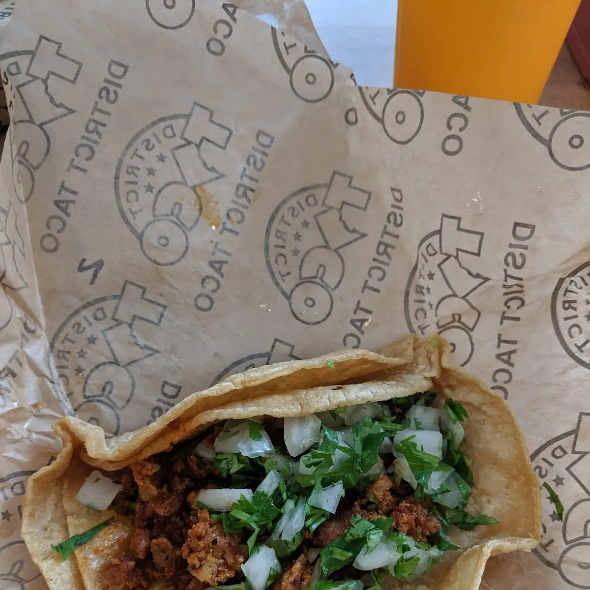 Chicken Taco the Mexican Way with Medium Sauce