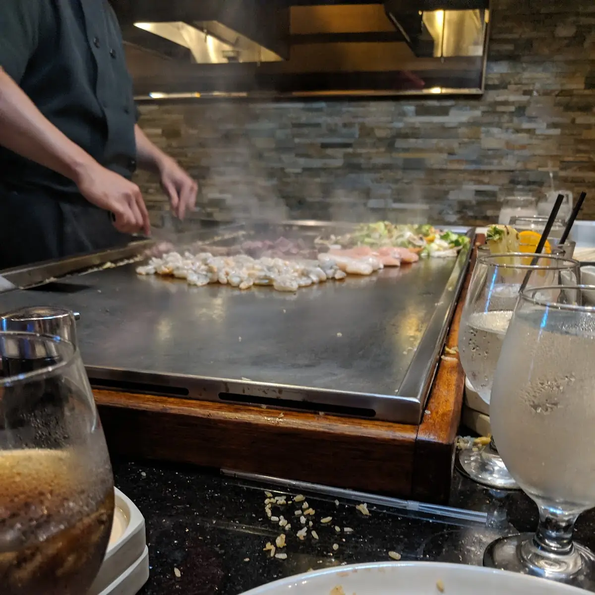 Hibachi Chicken and Shrimp