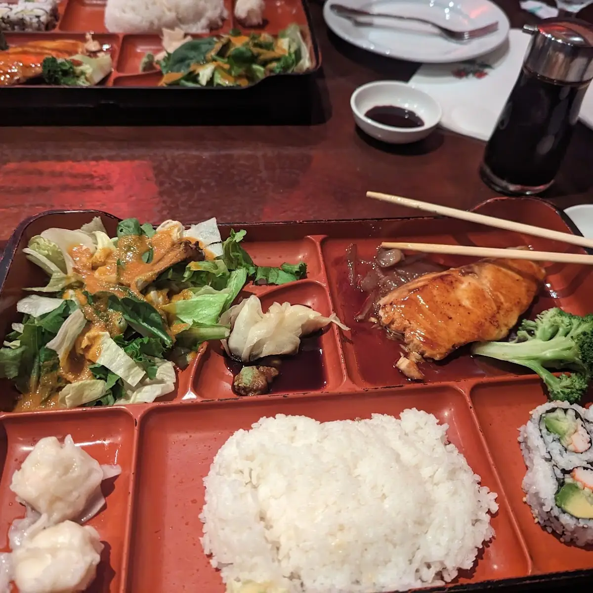 Salmon Teriyaki Lunch Box