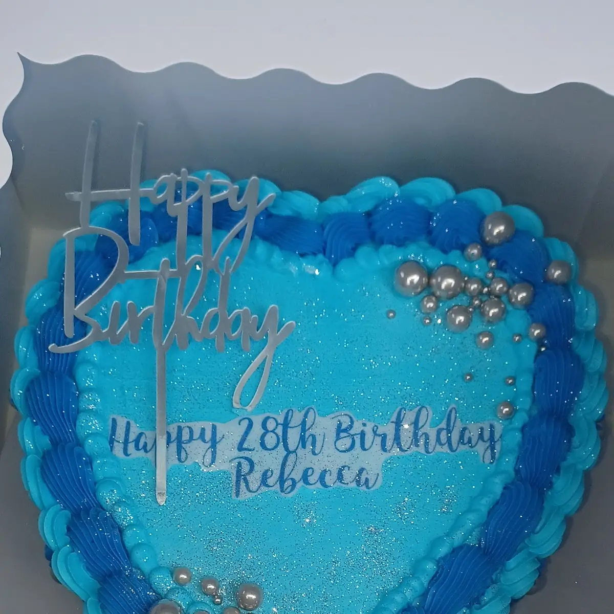 Heart Shaped Birthday Cake
