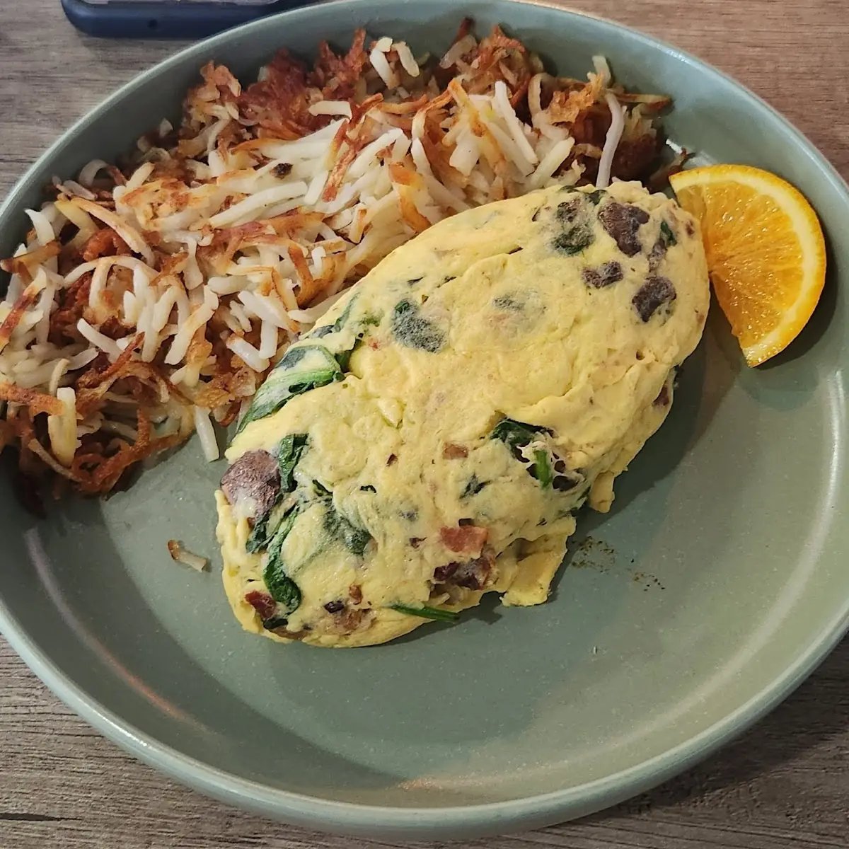 Omelette w Hash Browns