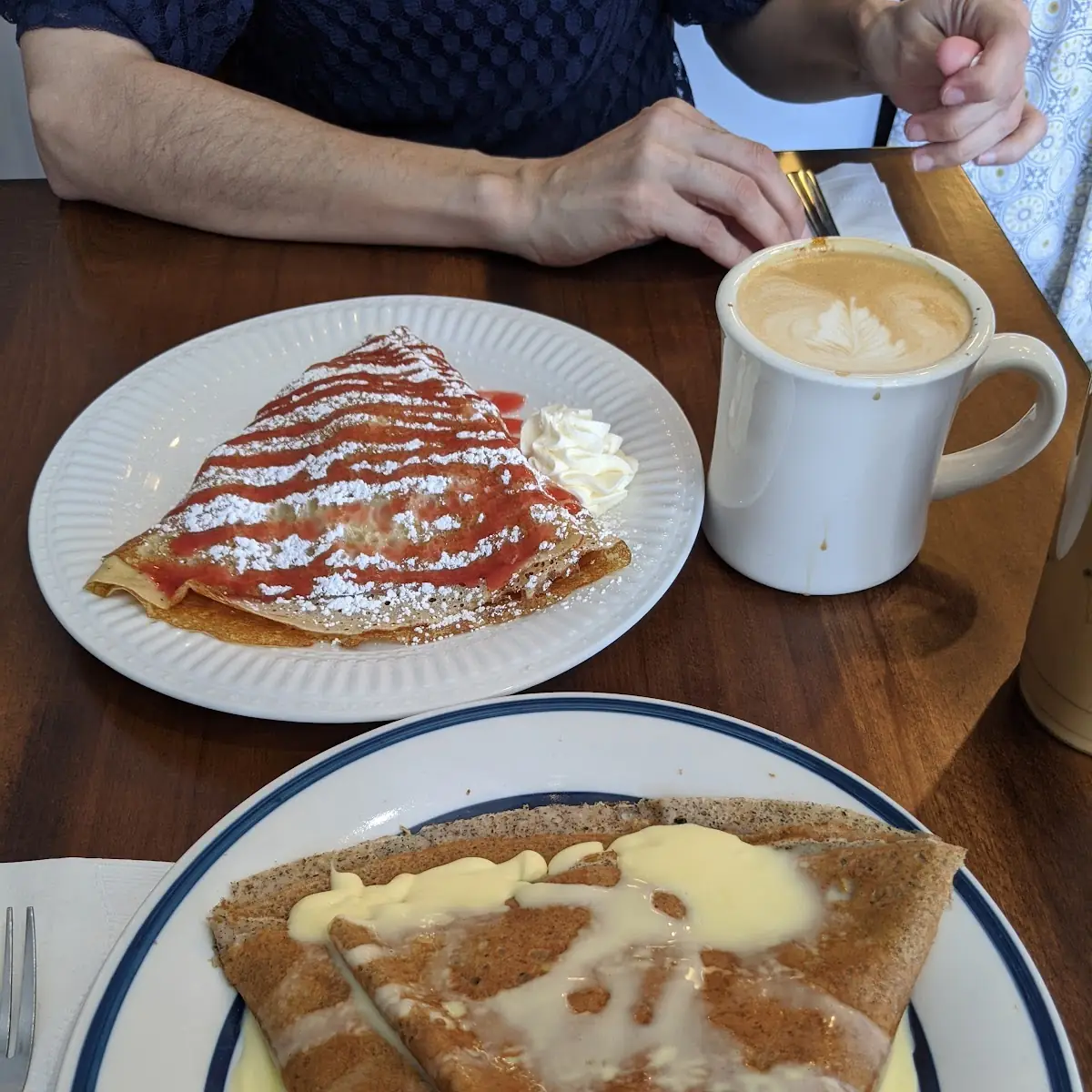 Strawberry Nutella Crêpe Ham Gruyere Hollandaise