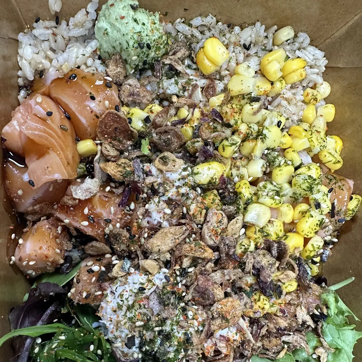 Poke Bowl with Mixed Toppings