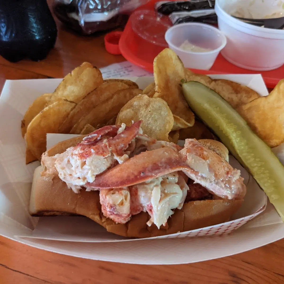 Lobster Roll with House Made Potato Chips