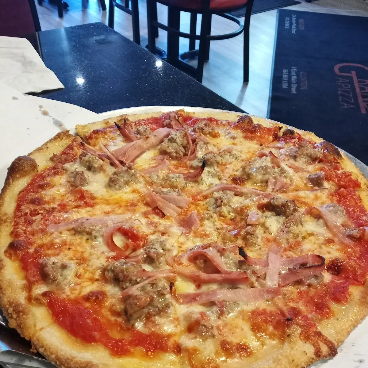 Ham and Sausage Pizza