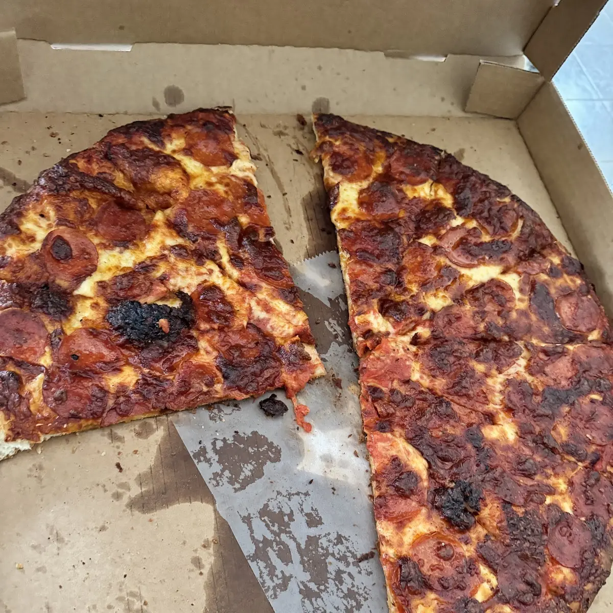 Burnt Pepperoni Pizza
