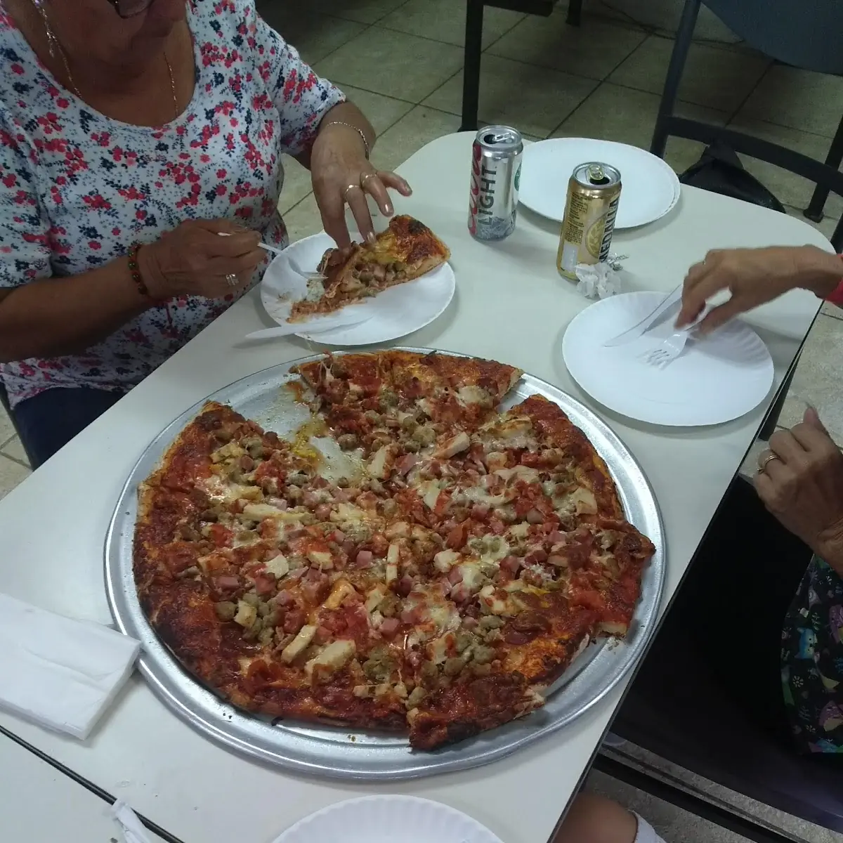 Pizza Carbonara Familiar