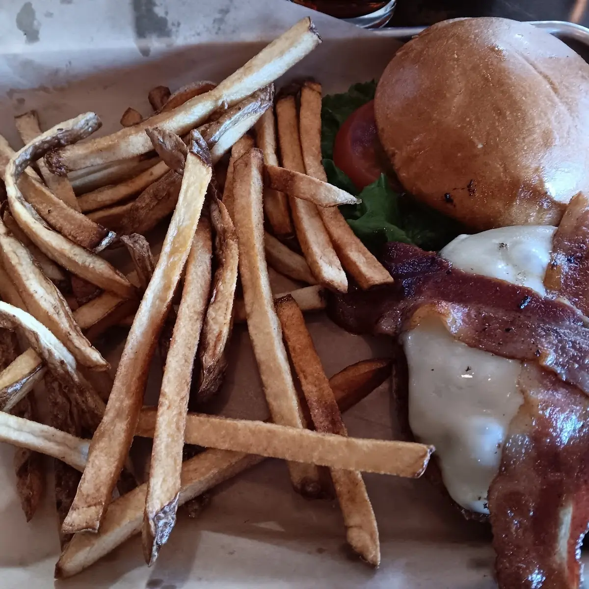 Classic Burger with Bacon and Cheese