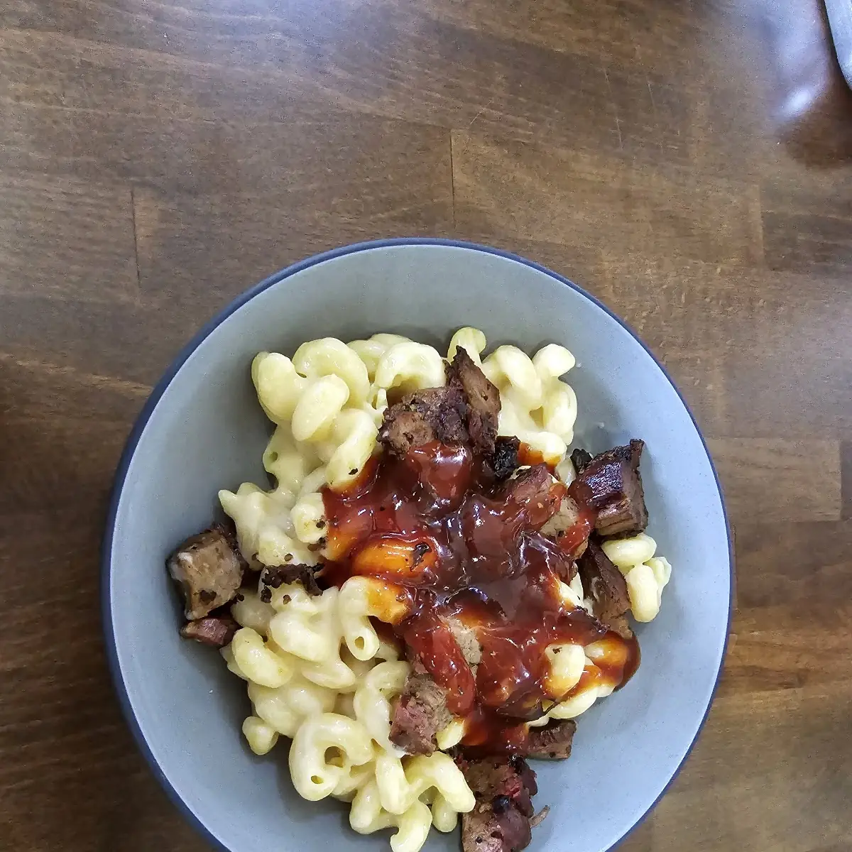 Mac & Cheese Special Request--Brisket & BBQ Added