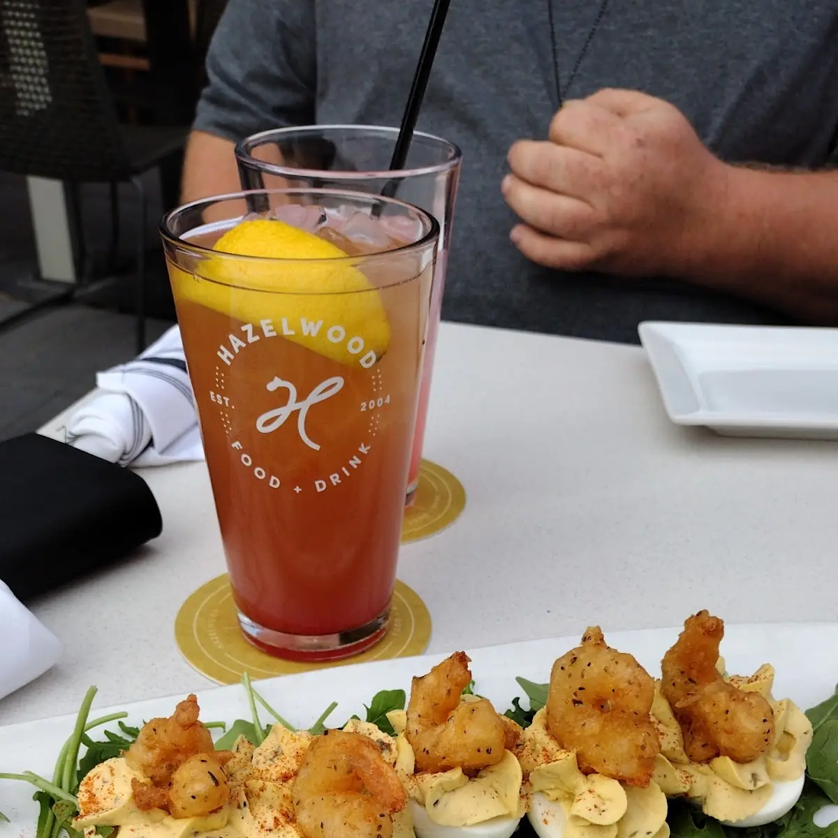 Crispy Shrimp Deviled Eggs