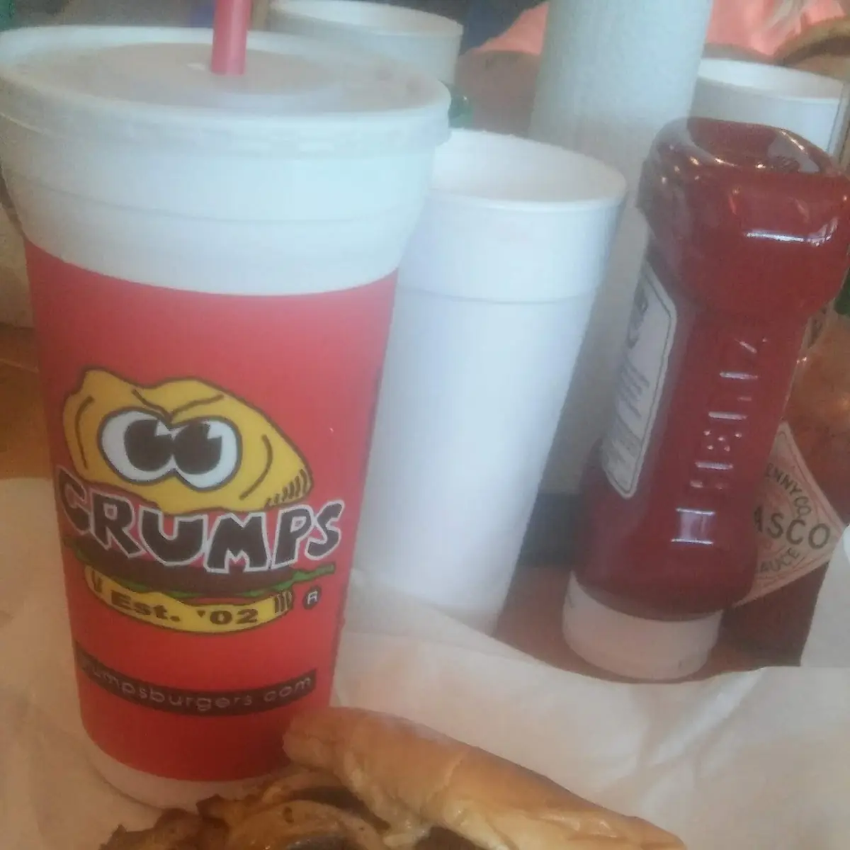 Swiss Burger and Onion Rings