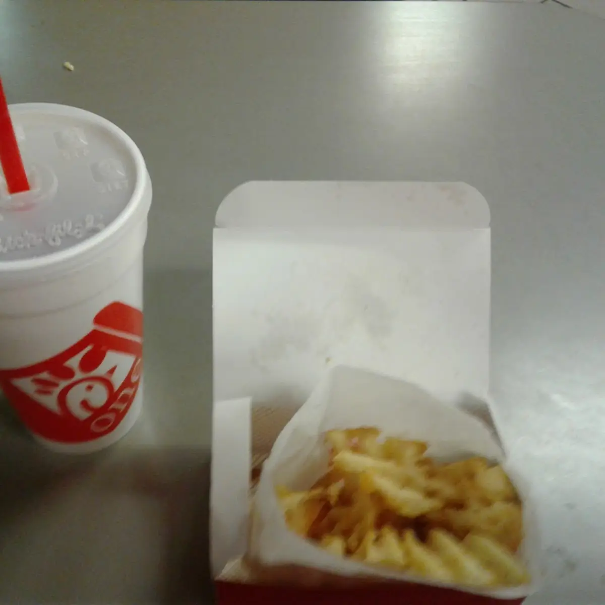 Waffle Fries and a Coke
